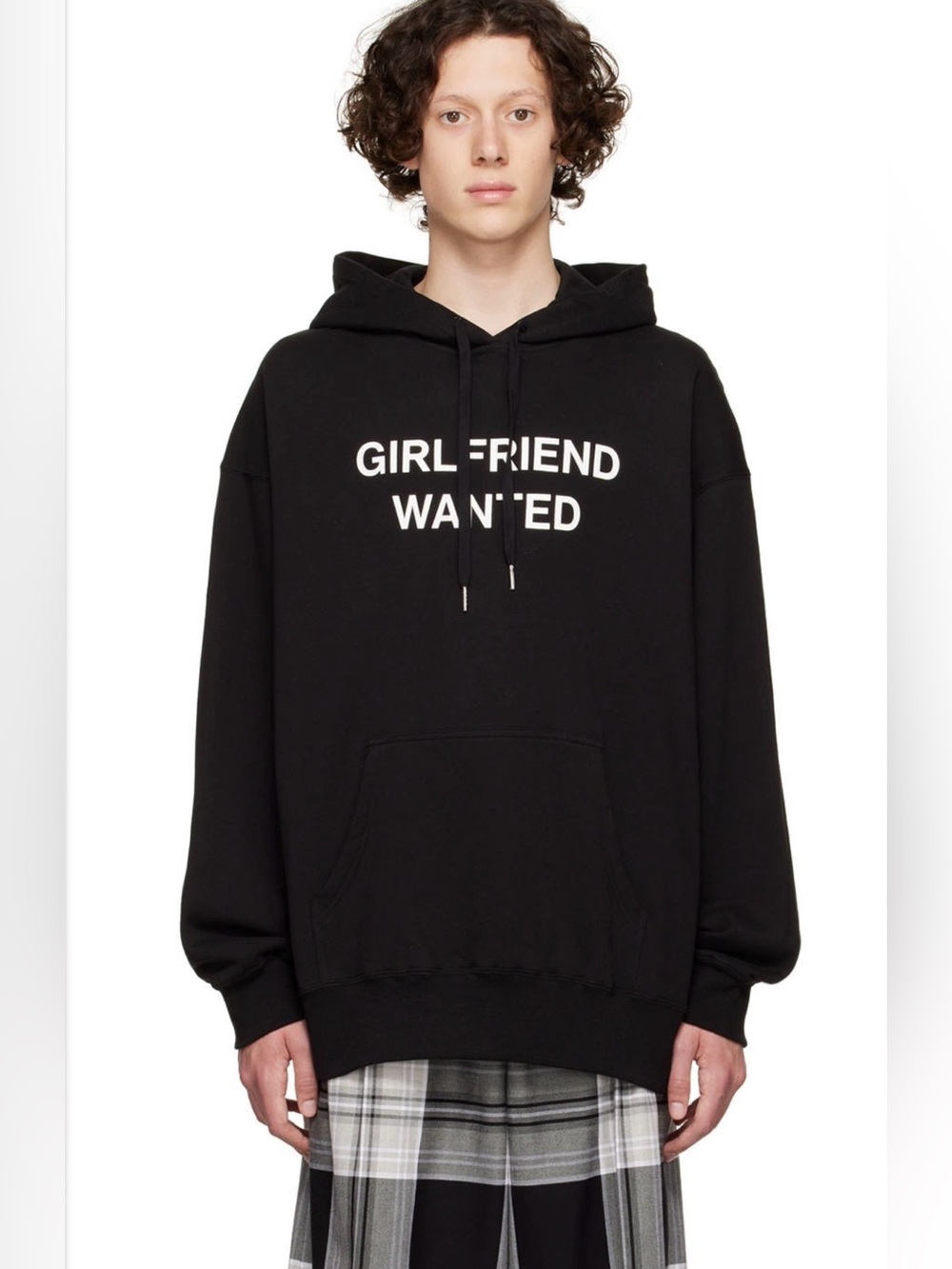 Stolen Girlfriends Club Black Hoodie Large Streetwear Graphic Oversized